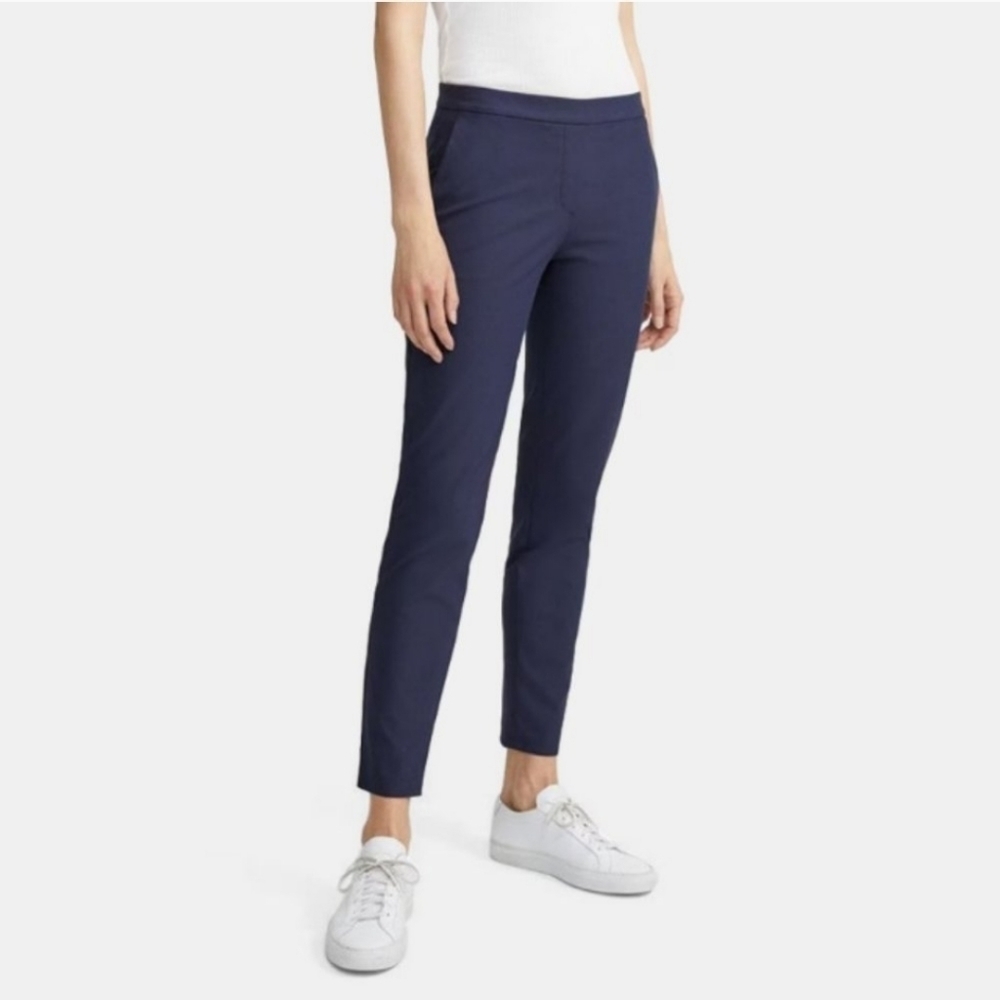 Theory Thaniel Approach Pants Navy Blue Size 8 Pullon